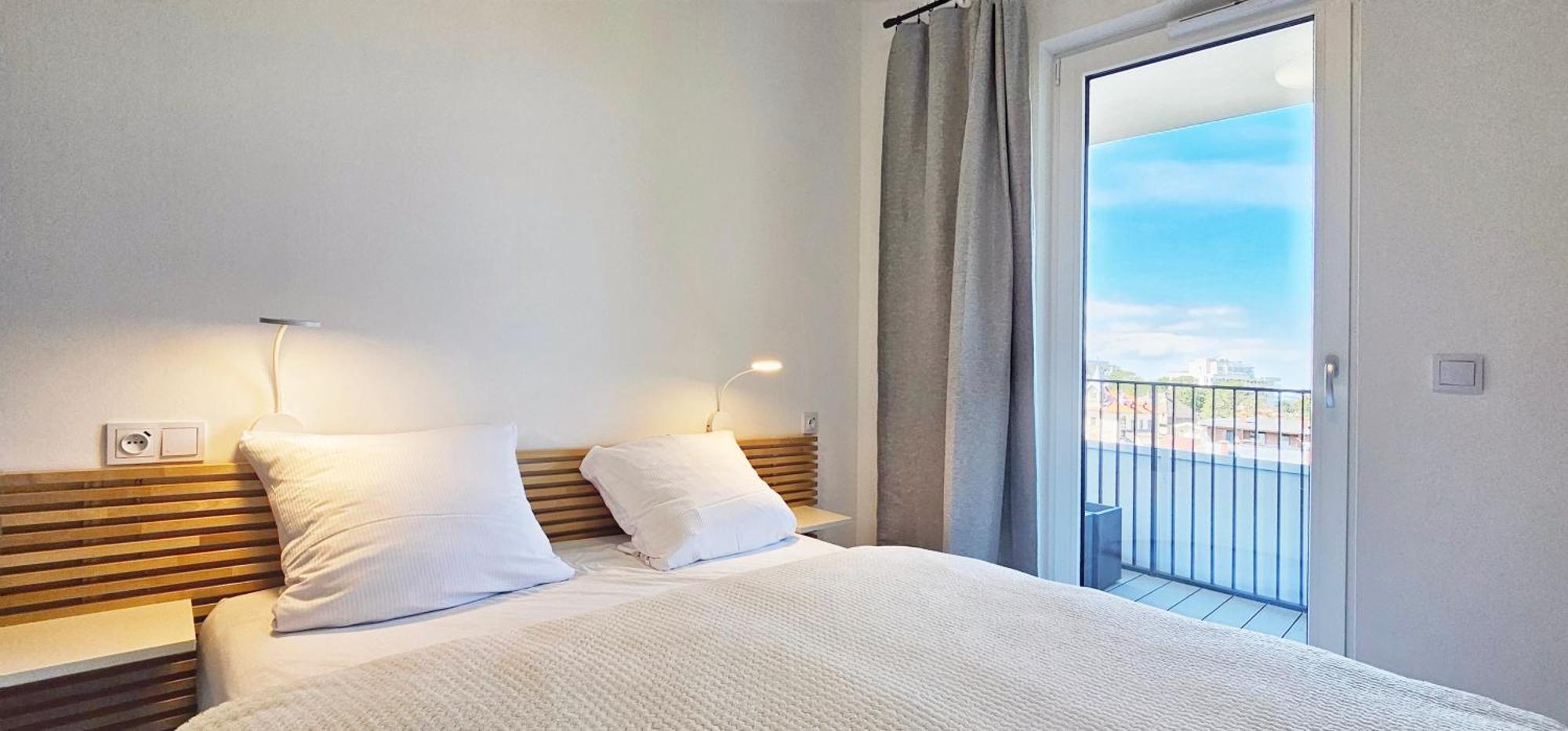 Apartment Baltic Waves B406 Z Sypialnia I Balkonem, Gratis Basen, Sauna, Gym *