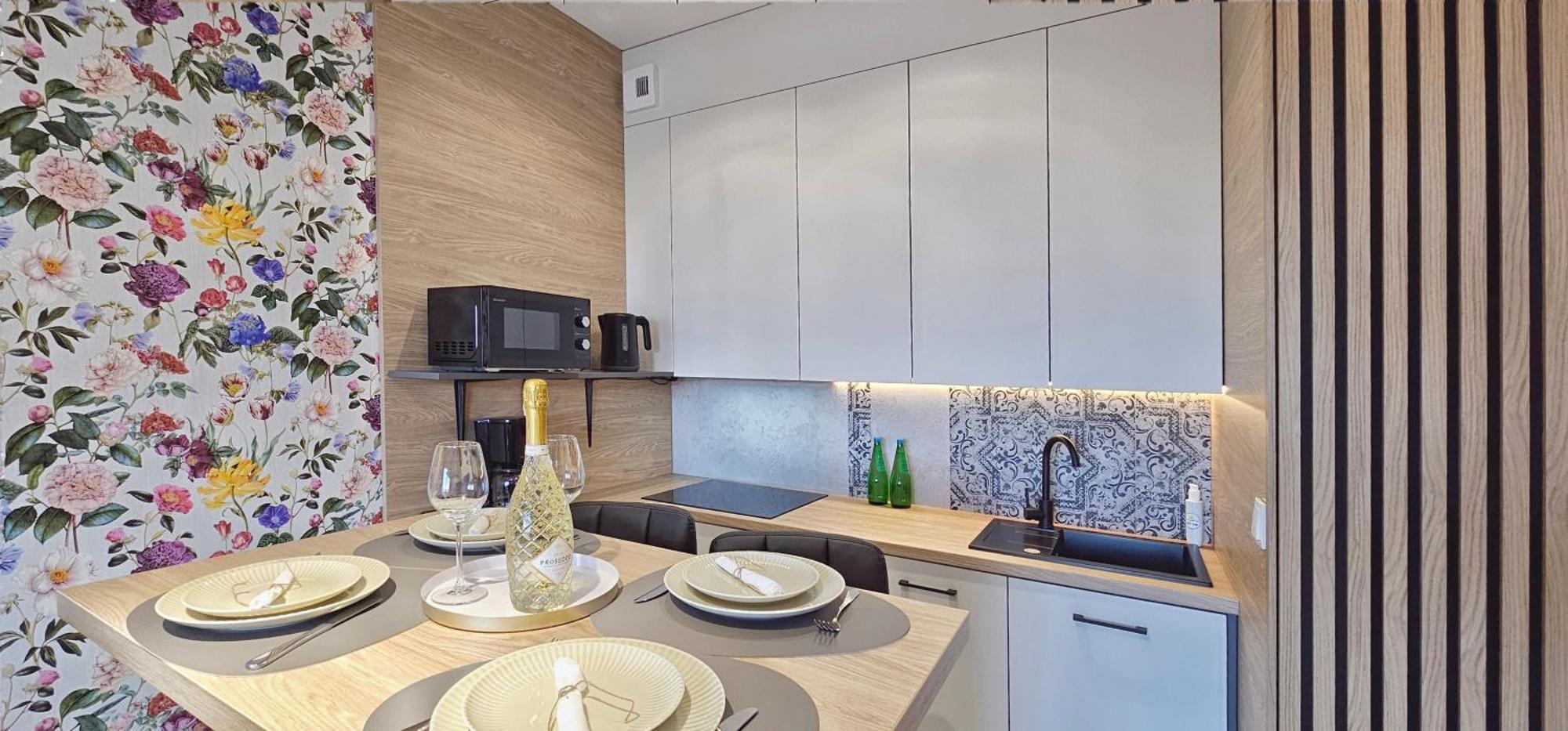 Baltic Waves B406 Z Sypialnia I Balkonem, Gratis Basen, Sauna, Gym Apartamento