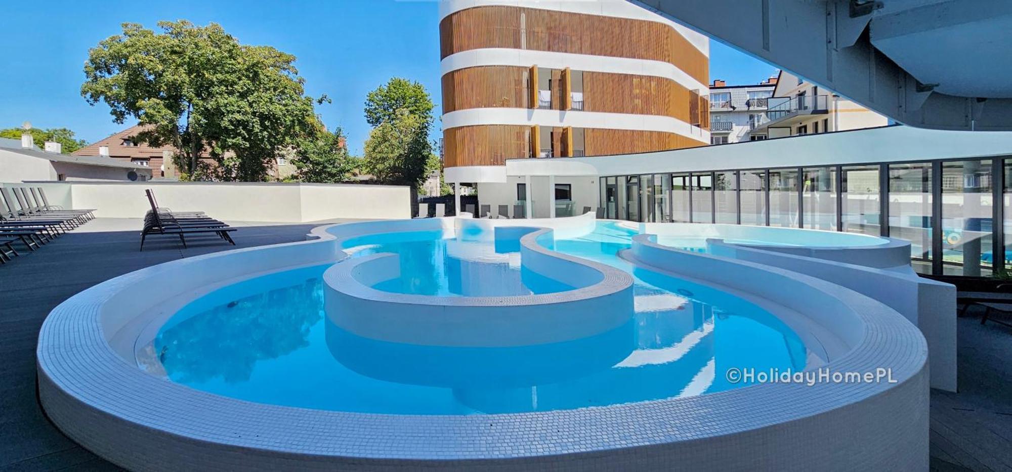 Baltic Waves B406 Z Sypialnia I Balkonem, Gratis Basen, Sauna, Gym * Miedzyzdroje